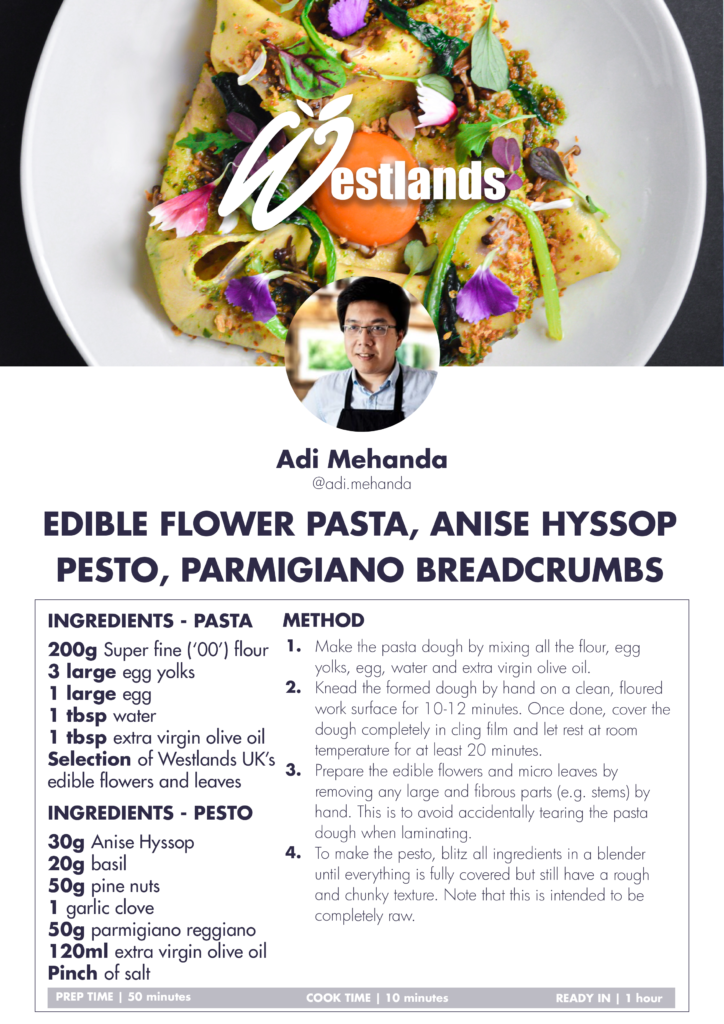 Edible Flower Pasta Recipe